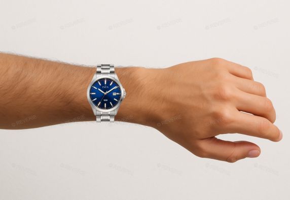 Inex Mens 100m Classic Steel Blue 39mm
