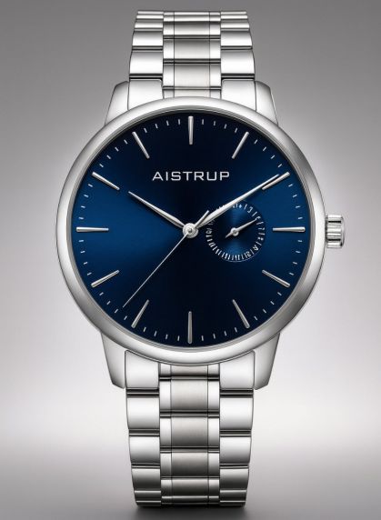Aistrup Rounded Elegance Silver Blue Sapphire AIW8202