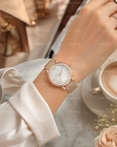 Citizen Ladies Rosegolden Solar Mother-of-Pearl Mesh 36mm