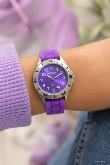 Lila titanarmbandsur allergivänligt | FIBEXTIA02
