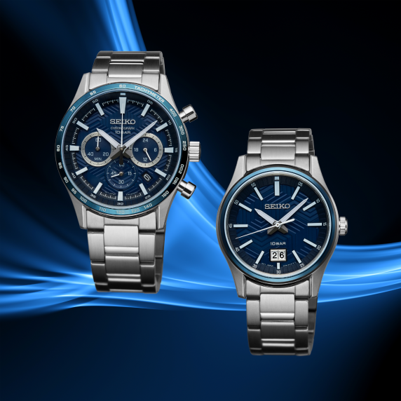 Seiko Sports Blue Chronograph